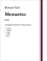 Menuetto Orchestra sheet music cover